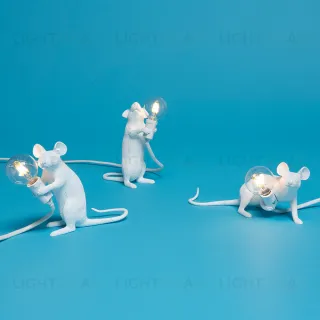 Настольный дизайнерский светильник  Mouse by Seletti (белый) LSR5079V1