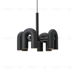 Подвесной дизайнерский светильник Cirkus by AGO Lighting (4 плафона/черный) LSR5534V1