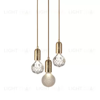 Подвесной дизайнерский светильник Crystal Bulb by Lee Broom (3 подвеса) LSR5588V1