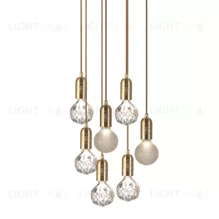 Подвесной дизайнерский светильник Crystal Bulb by Lee Broom (8 подвесов) LSR5590V1