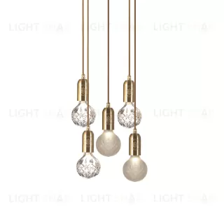 Подвесной дизайнерский светильник Crystal Bulb by Lee Broom (5 подвесов) LSR5589V1