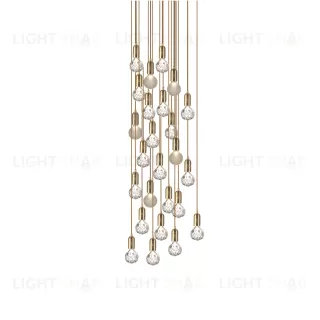 Подвесной дизайнерский светильник Crystal Bulb by Lee Broom (10 подвесов) LSR5585V1