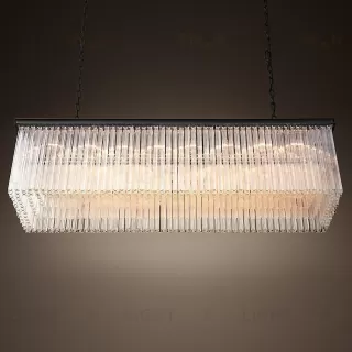 Подвесной дизайнерский светильник  1930S Astor Crystal Rectangular Chandelier 59