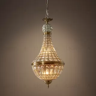 Подвесной дизайнерский светильник  19th C. French Empire Crystal Chandelier 14