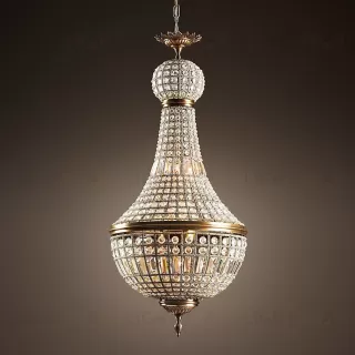 Подвесной дизайнерский светильник  19th C. French Empire Crystal Chandelier 21