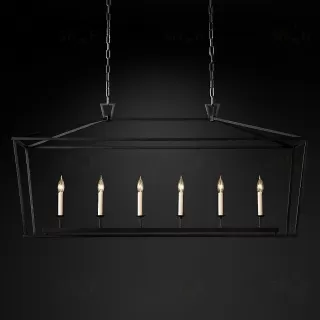 Подвесной дизайнерский светильник  19th C. English Openwork Linear Pendant by Restoration Hardware LSR5755V1