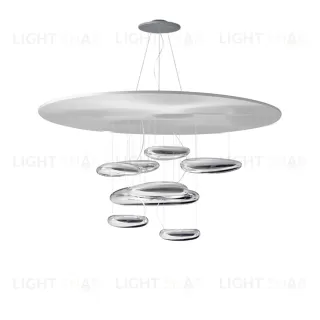 Подвесной дизайнерский светильник  Mercury by Artemide (8 плафонов) LSR6619V1