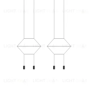 Подвесной дизайнерский светильник  Wireflow 0324 2D by Vibia LSR7289V1