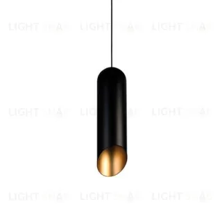 Подвесной дизайнерский светильник  Pipe by Tom Dixon (черный) LSR7389V1