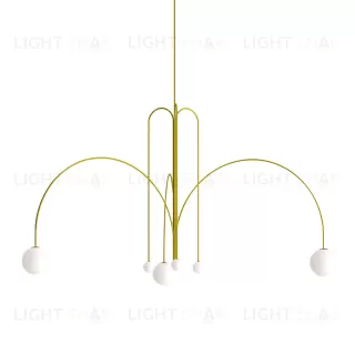 Потолочный дизайнерский светильник Spring by Michael Anastassiades (золотой) LSR8140V1