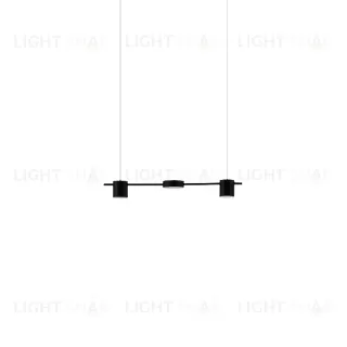 Подвесной дизайнерский светильник Linea  ( 3 плафона, черный ) LSR8238V1