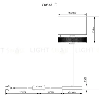 Лампа настольная Moderli V10632-1T Gela УТ000036821