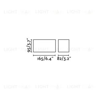 Светильник Tecto черный 2xGU10 50W 061659