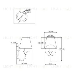 Бра Moderli V2610-1W Feels 1*E14*60W УТ000021564