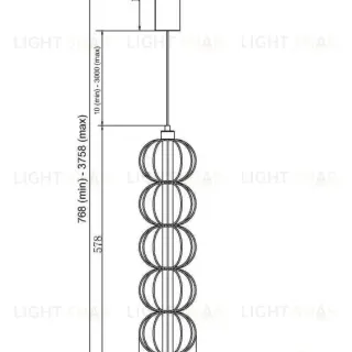 Подвесной светильник Maytoni MOD216PL-L10G3K MOD216PL-L10G3K