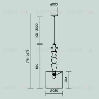 Подвесной светильник Maytoni MOD298PL-01W1 