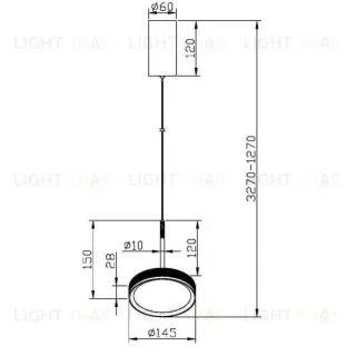 Подвесной светильник Maytoni MOD041PL-L15G3K MOD041PL-L15G3K