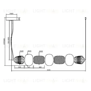 Подвесной светильник Maytoni MOD267PL-L42CH3K MOD267PL-L42CH3K