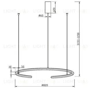 Подвесной светильник Maytoni MOD276PL-L20W3K1 MOD276PL-L20W3K1