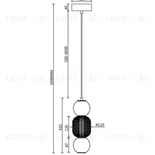 Подвесной светильник Maytoni MOD273PL-L16CH3K MOD273PL-L16CH3K