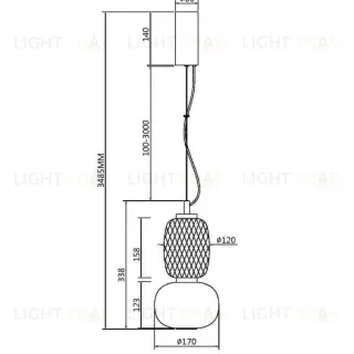 Подвесной светильник Maytoni MOD267PL-L18CH3K MOD267PL-L18CH3K