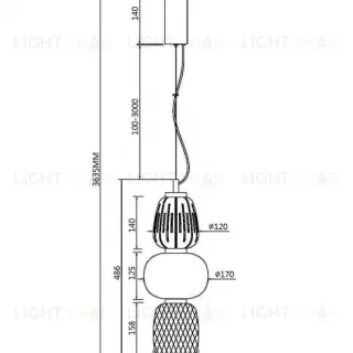 Подвесной светильник Maytoni MOD267PL-L28CH3K MOD267PL-L28CH3K