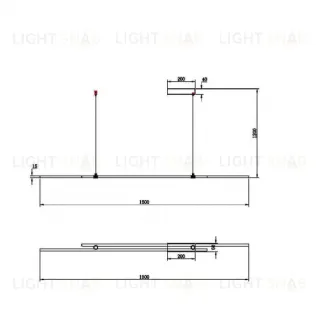 Подвесной светильник Maytoni MOD005PL-L48BSK MOD005PL-L48BSK
