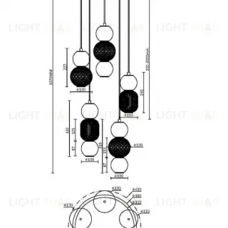 Каскадная люстра Maytoni MOD273PL-L80CH3K MOD273PL-L80CH3K