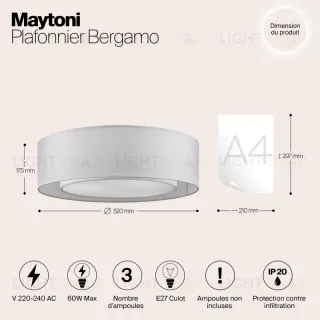 Накладной светильник Maytoni MOD617CL-04GR MOD617CL-04GR