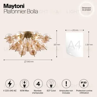Накладная люстра Maytoni MOD133CL-04BS MOD133CL-04BS