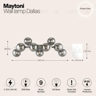 Бра Maytoni MOD547WL-09CH MOD547WL-09CH