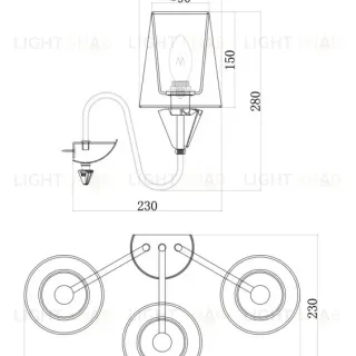 Бра Maytoni MOD078WL-03CH MOD078WL-03CH