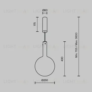 Подвесной светильник Maytoni MOD182PL-L6B3K MOD182PL-L6B3K