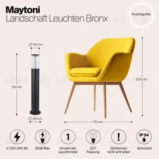 Садово-парковый светильник Maytoni O576FL-01B O576FL-01B