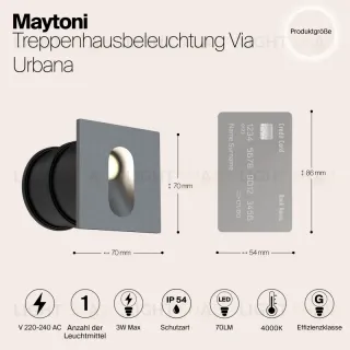 Светильник для ступеней Maytoni O022-L3GR O022-L3GR