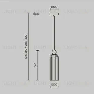 Подвесной светильник Maytoni MOD302PL-01CG MOD302PL-01CG