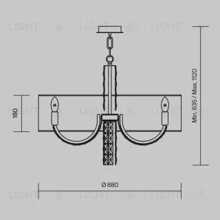 Подвесная люстра Maytoni DIA008PL-08CH DIA008PL-08CH