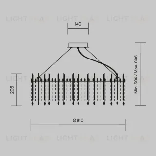 Подвесная люстра Maytoni MOD036PL-18N MOD036PL-18N