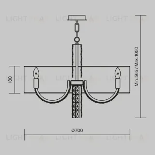 Подвесная люстра Maytoni DIA008PL-06CH DIA008PL-06CH
