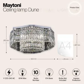 Накладная люстра Maytoni DIA005CL-10CH DIA005CL-10CH