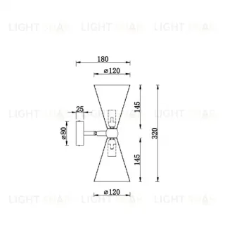 Бра Maytoni MOD108WL-02GB MOD108WL-02GB