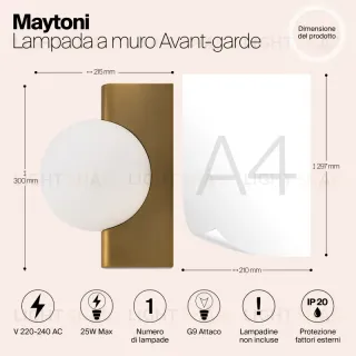 Бра Maytoni MOD324WL-01BS MOD324WL-01BS