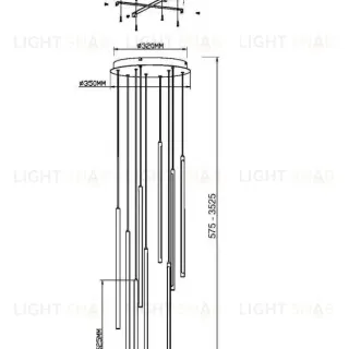 Каскадная люстра Maytoni MOD236PL-L54BS3K MOD236PL-L54BS3K
