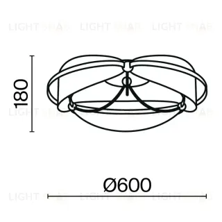 Накладная люстра Maytoni MOD281CL-L45BS3K MOD281CL-L45BS3K