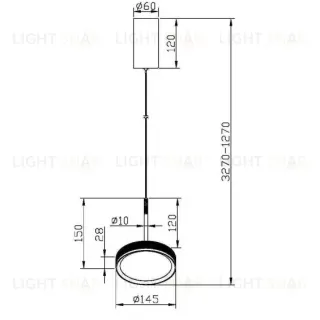 Подвесной светильник Maytoni MOD041PL-L15WG3K MOD041PL-L15WG3K