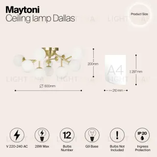 Накладная люстра Maytoni MOD545CL-12BS MOD545CL-12BS