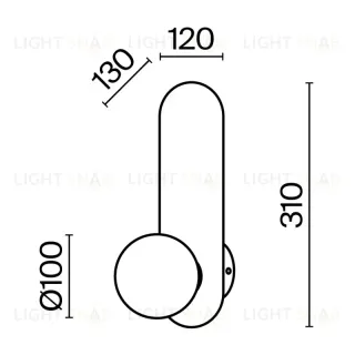 Бра Maytoni MOD419WL-01B MOD419WL-01B