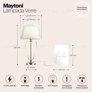 Настольная лампа Maytoni Z005TL-01BS Z005TL-01BS