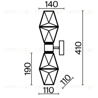 Бра Maytoni MOD325WL-02G MOD325WL-02G