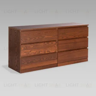 S01767 Варма Прайм 6Д комод 160x77x48 шпон ясень, коричневый S01767